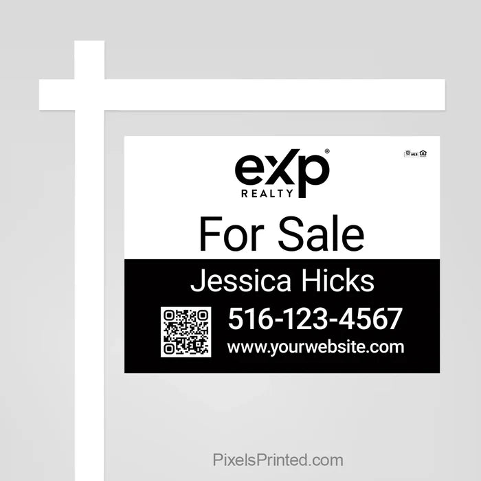 eXp Realty property for sale panel that helps turn street traffic into potential buyer awareness.