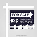 eXp Realty home sale sign panel that helps showcase a listing and attract attention from potential buyers.