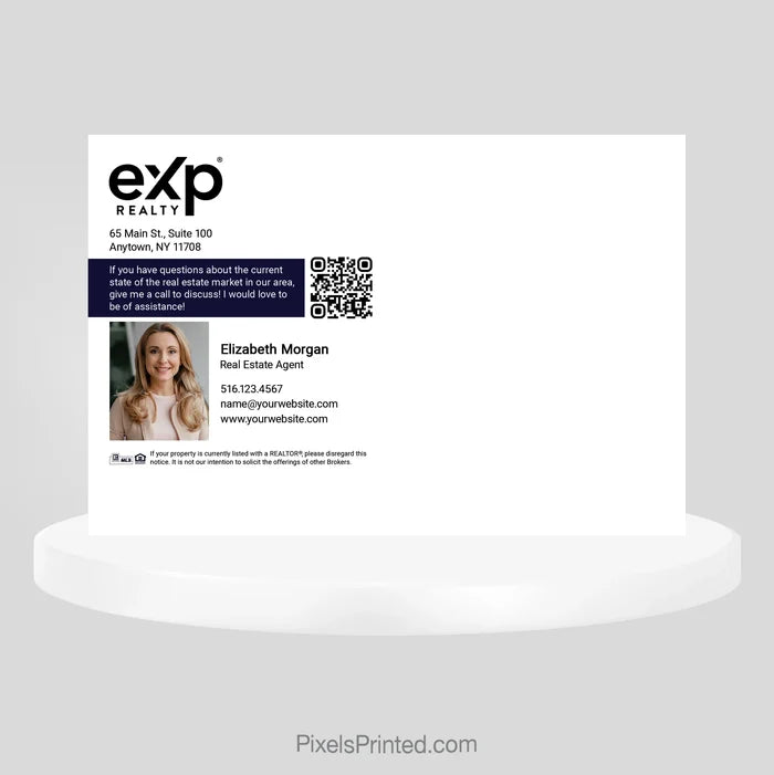 EXP realty Valentine’s Day real estate referral postcard