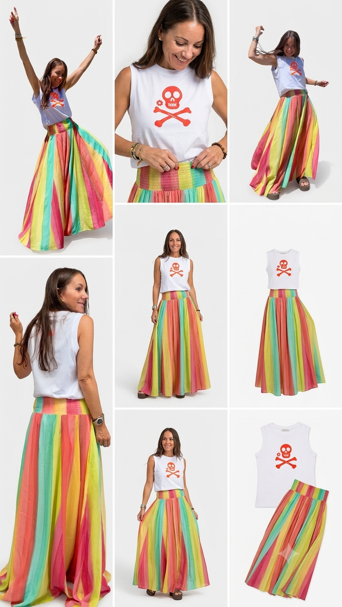 Falda “Formentera Sunset”