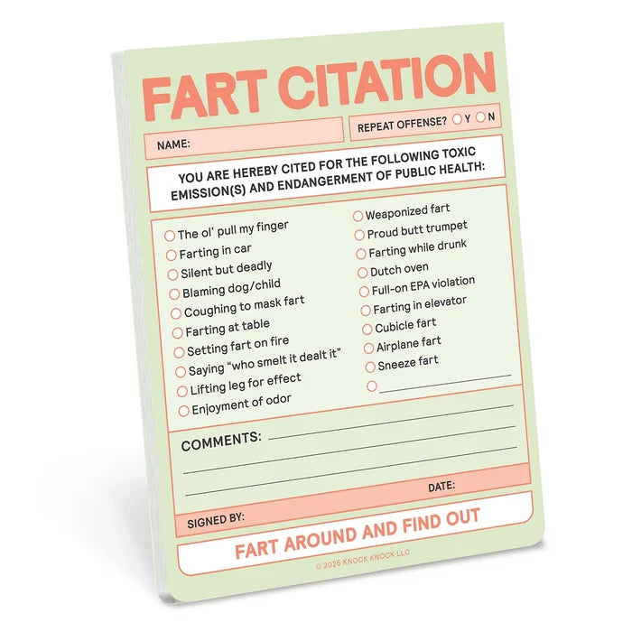 Fart Citation Nifty Notes