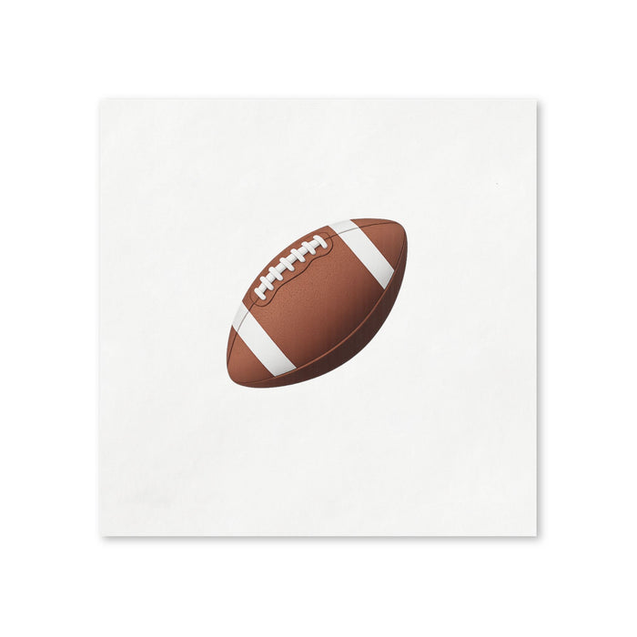 Football Game Day Cocktail Napkins, 50-Pack, 3-ply, Classic Football Party Napkins