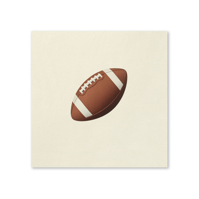Football Game Day Cocktail Napkins, 50-Pack, 3-ply, Classic Football Party Napkins