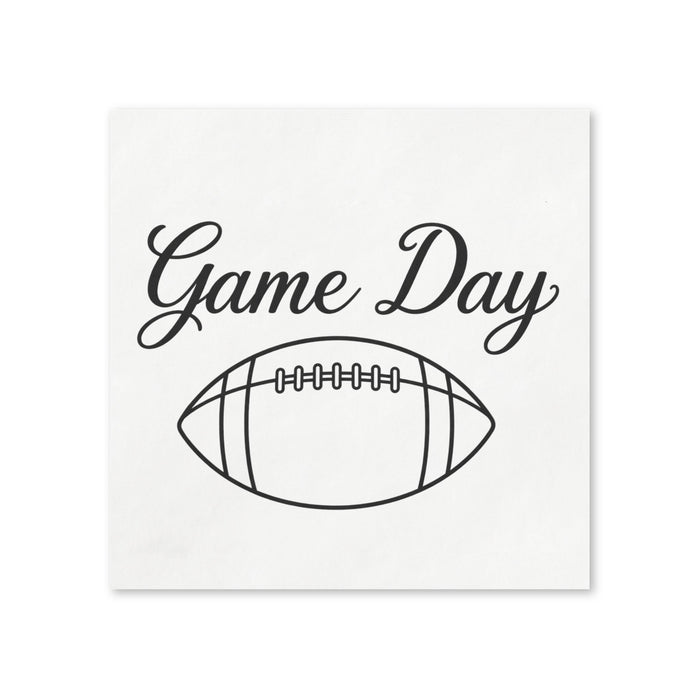 Game Day Football Cocktail Napkins, 50-Pack, 3-ply, Watch Party, Tailgate Decor Napkins