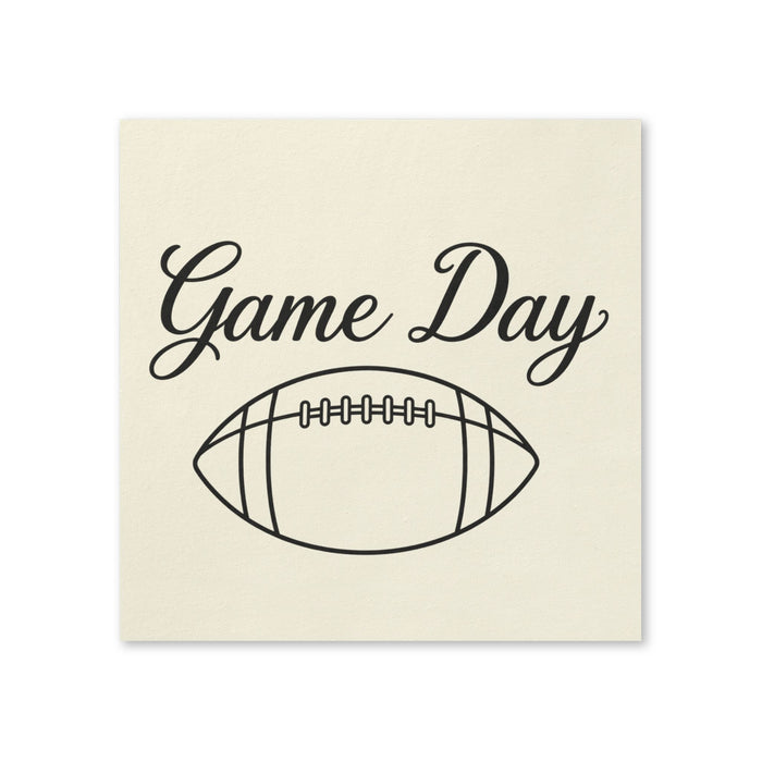 Game Day Football Cocktail Napkins, 50-Pack, 3-ply, Watch Party, Tailgate Decor Napkins