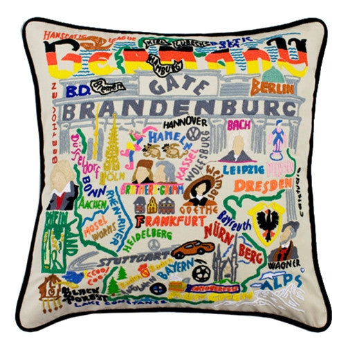 Germany Hand-Embroidered Pillow