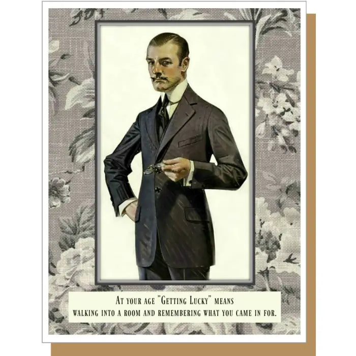 Getting Lucky - Male Card