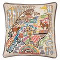 Grand Canyon Hand-Embroidered Pillow