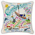 Hamptons Hand-Embroidered Pillow