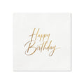 Happy Birthday Cocktail Napkins, 50-Pack, 3-ply, Birthday Party Decor