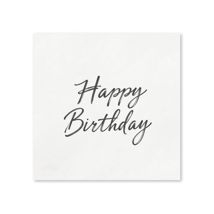 Happy Birthday Cocktail Napkins, 50-Pack, 3-ply, Birthday Party Decor