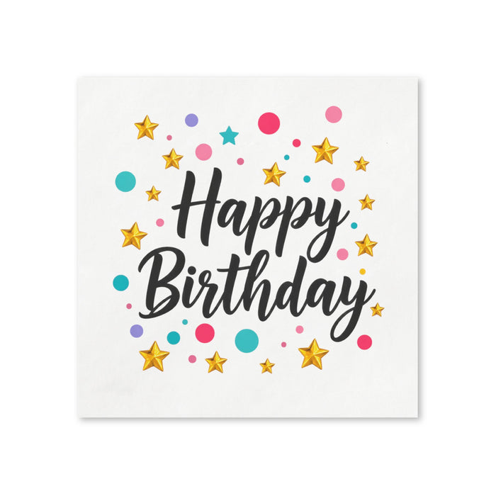 Happy Birthday Napkins, 50-Pack, 3-ply, Birthday Party Decor