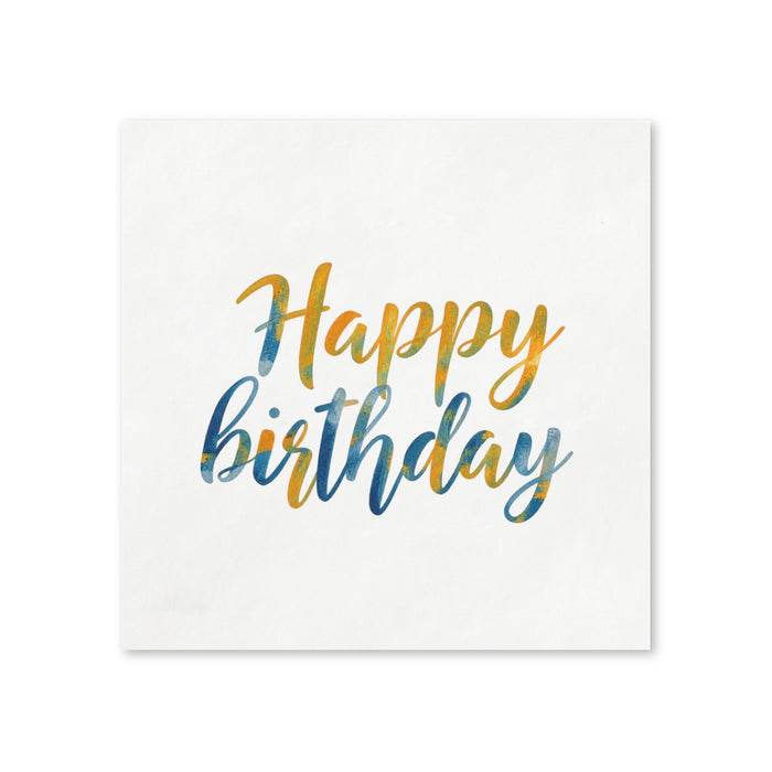Happy Birthday Napkins, 50-Pack, 3-ply, Birthday Party Decor