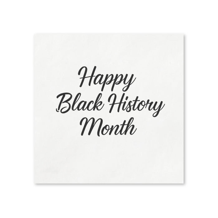 Happy Black History Month Cocktail Napkins, 50 Pack, 3-ply Party Napkins