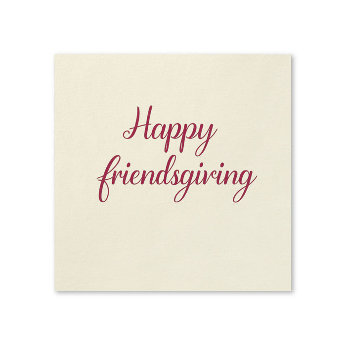 Happy Friendsgiving Cocktail Napkins, 50-Pack, 3-ply, Friendsgiving Party