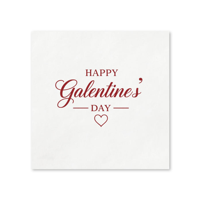 Happy Galentine’s Day Cocktail Napkins, 50-Pack, 3-ply, Galentine’s Brunch, Party Decor