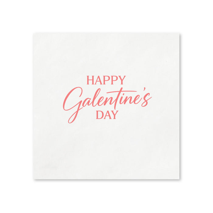 Happy Galentine’s Day Cocktail Napkins, 50-Pack, 3-ply, Valentine’s Day Party Decor
