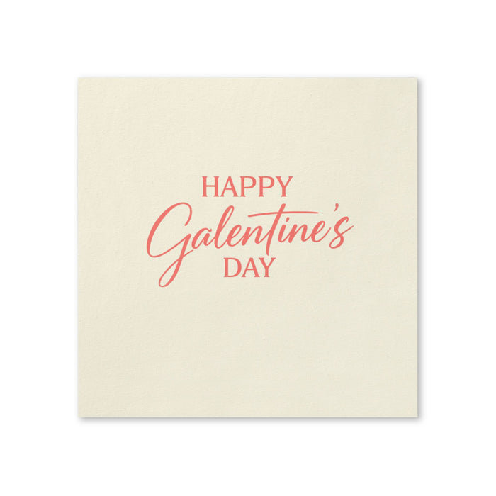 Happy Galentine’s Day Cocktail Napkins, 50-Pack, 3-ply, Valentine’s Day Party Decor