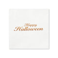 Happy Halloween Cocktail Napkins, 50-Pack, 3-ply, Gold Script Party Napkins