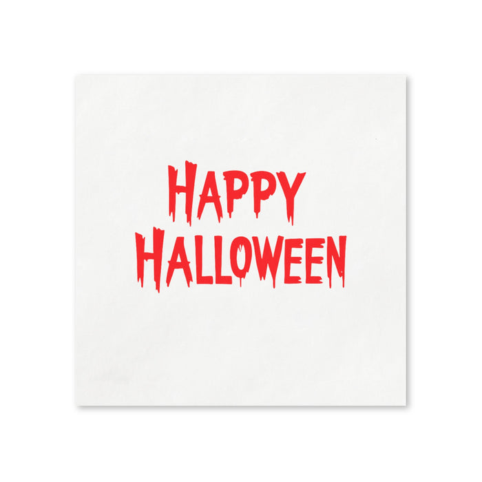 Happy Halloween Cocktail Napkins, 50-Pack, 3-ply, Halloween Party Napkins