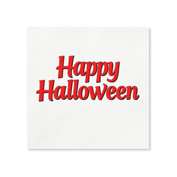 Happy Halloween Cocktail Napkins, 50-Pack, 3-ply, Halloween Party Napkins