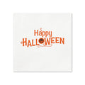 Happy Halloween Cocktail Napkins, 50-Pack, 3-ply, Orange Pumpkin Lettering Party Napkins