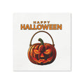 Happy Halloween Jack-O-Lantern Cocktail Napkins, 50-Pack, 3-ply, Glowing Pumpkin Party Napkins