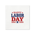 Happy Labor Day Stars Cocktail Napkins, 50-Pack, 3-ply, Labor Day Party Decor