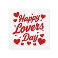 Happy Lovers Day Valentine’s Cocktail Napkins, 50-Pack, 3-ply, Valentine’s Day Party Decor