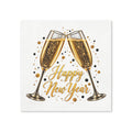 Happy New Year Champagne Toast Cocktail Napkins, 50-Pack, 3-ply New Year’s Eve Party Decor