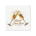 Happy New Year Champagne Toast Cocktail Napkins, 50-Pack, 3-ply, New Year's Eve Party Decor