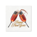 Happy New Year Champagne Toast Cocktail Napkins, 50-Pack, 3-ply, New Year's Eve Party Decor