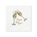 Happy New Year Champagne Toast Cocktail Napkins, 50-Pack, 3-ply, New Year’s Eve Party Decor
