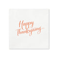 Happy Thanksgiving Cocktail Napkins, 50-Pack, 3-ply, Elegant Thanksgiving Napkins