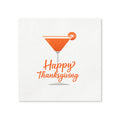 Happy Thanksgiving Cocktail Napkins, 50-Pack, 3-ply, Fall Martini Party Napkins