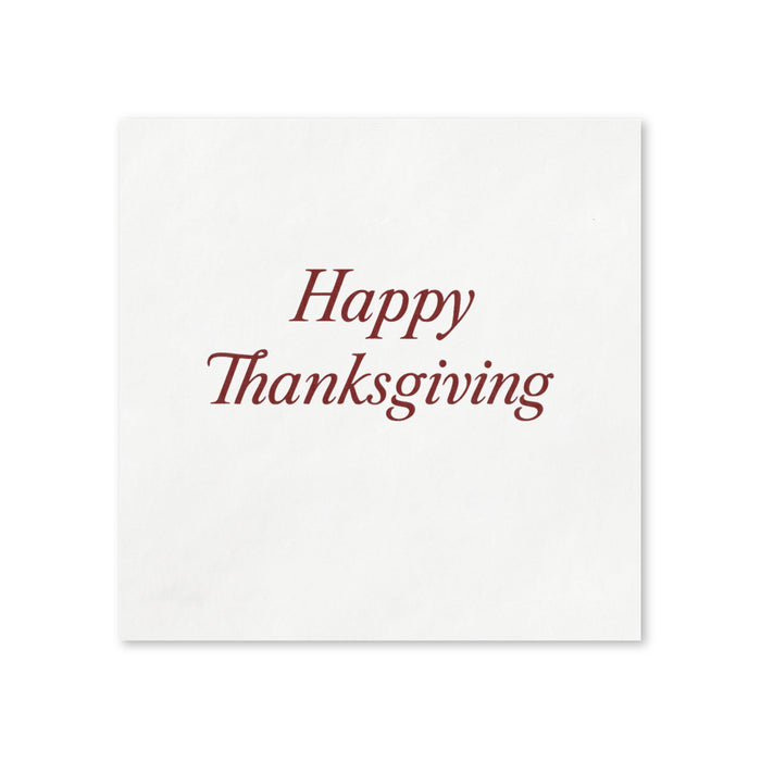 Happy Thanksgiving Cocktail Napkins, 50-Pack, 3-ply, Thanksgiving Party Napkins