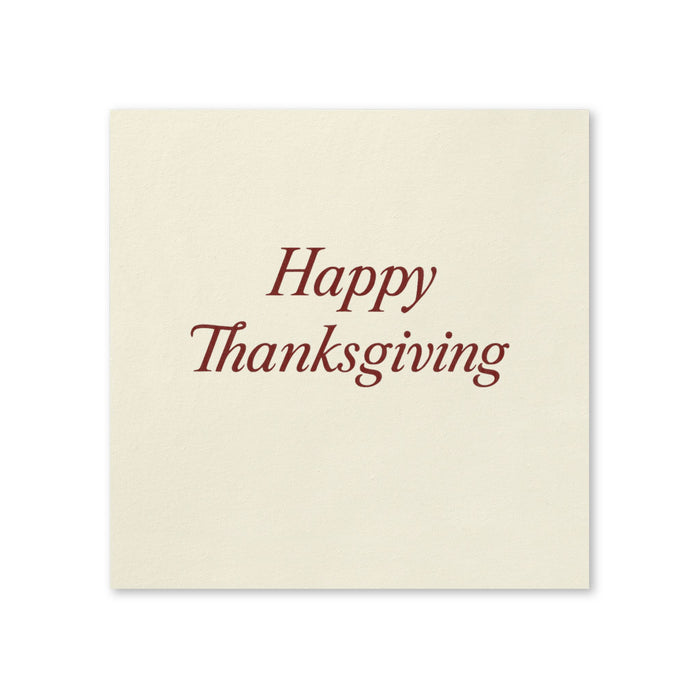Happy Thanksgiving Cocktail Napkins, 50-Pack, 3-ply, Thanksgiving Party Napkins