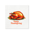 Happy Thanksgiving Roasted Turkey Cocktail Napkins, 50-Pack, 3-ply, Classic Holiday Dinner Napkins