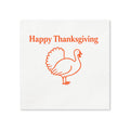 Happy Thanksgiving Turkey Cocktail Napkins, 50-Pack, 3-ply, Party Napkins