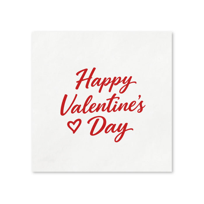 Happy Valentine’s Day Cocktail Napkins, 50-Pack, 3-ply, Valentine’s Day Party Decor