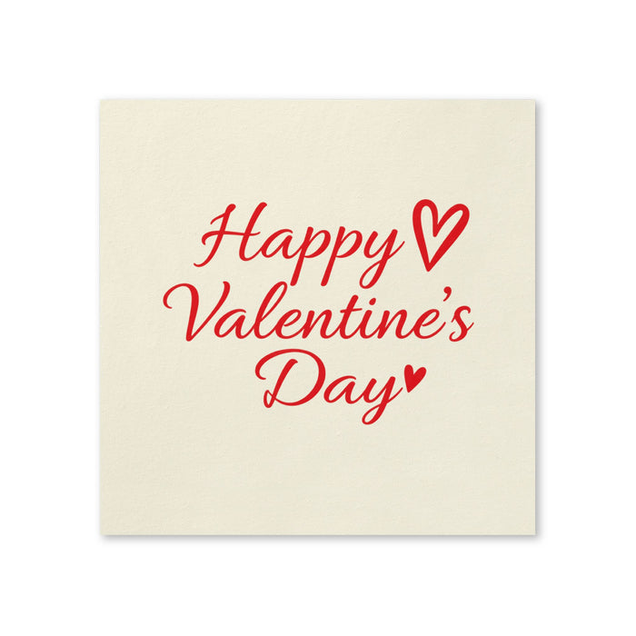 Happy Valentine's Day Cocktail Napkins, 50-Pack, 3-ply, Valentine’s Day Party Decor