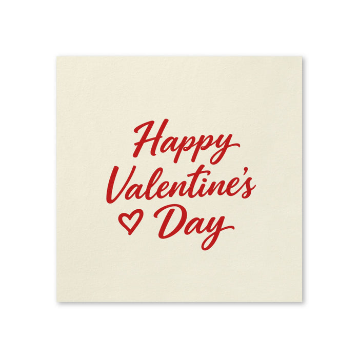 Happy Valentine’s Day Cocktail Napkins, 50-Pack, 3-ply, Valentine’s Day Party Decor