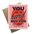Hard to Buy For Card