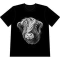 Highland Cow Portrait Tee Heavyweight Vintage Western Graphic T-Shirt