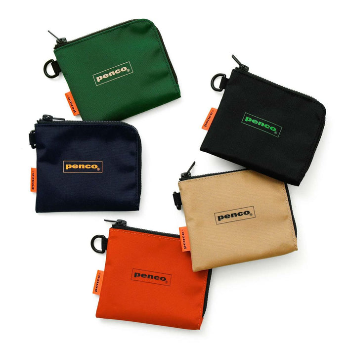 Hightide Penco L-Zip Purse/Pouch, shown from the front.