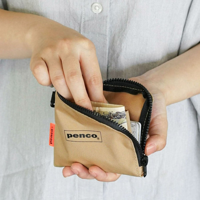 Hightide Penco L-Zip Purse/Pouch, shown from another angle.