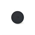 HMM Scissors Base aluminium stand in black with minimalist circular design for vertical display