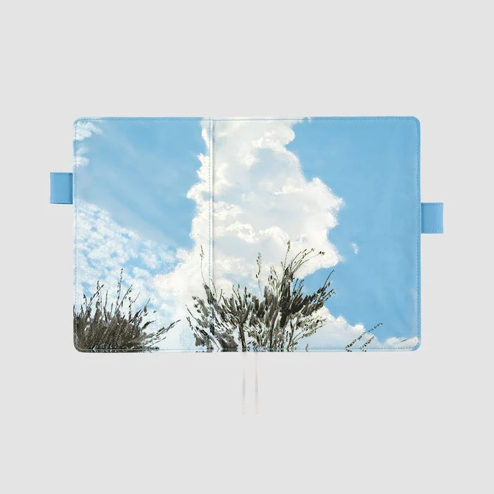 Hobonichi 2026 A5 Cousin Cover: Kyohei Sakaguchi - Field Sky, shown from another angle.