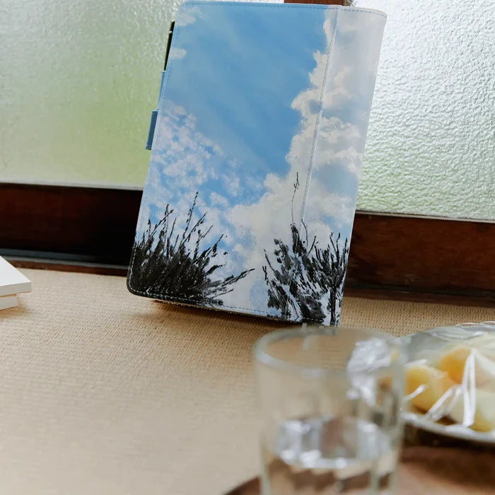 Hobonichi 2026 A5 Cousin Cover: Kyohei Sakaguchi - Field Sky, alternate angle.
