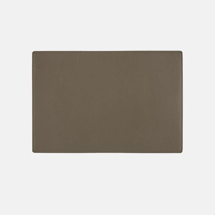 Hobonichi 2026 A5 Cousin Cover: Leather - Taut (Gray & Light Blue), shown from another angle.